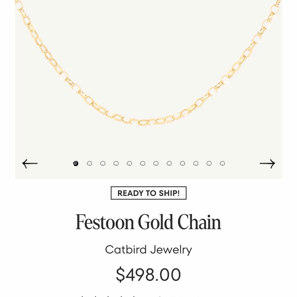 Catbird Festoon Chain Necklace